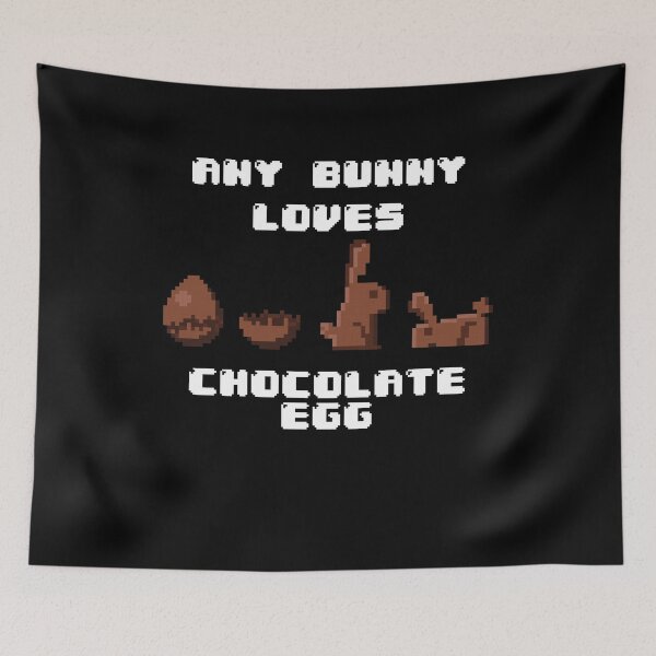 Item preview, Any Bunny Loves Chocolate Egg for Lovers - Easter designed and sold by PinkyTree.