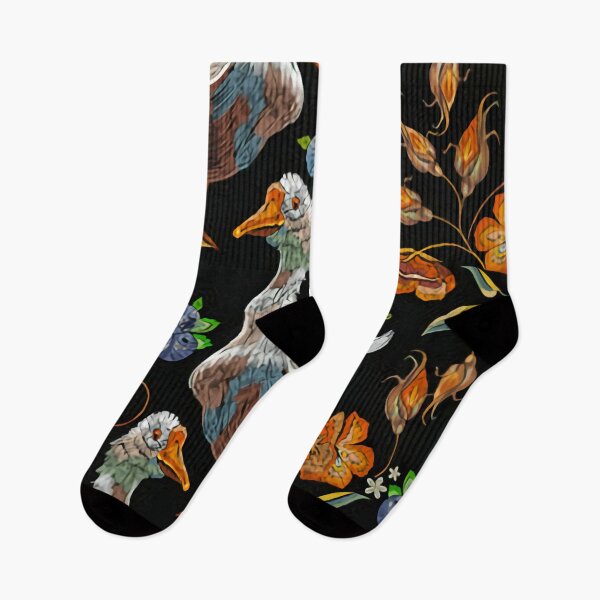 Item preview, goose with flowers designed and sold by megasity2020.