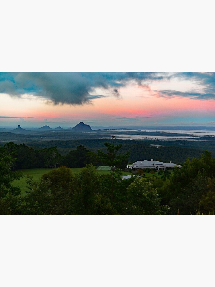 "Glasshouse Mountains, Sunshine Coast, Qld, Australia." Poster for Sale