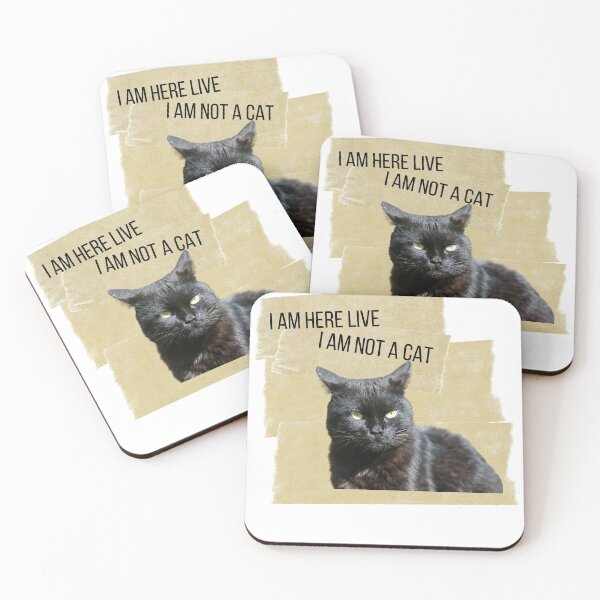 Item preview, I am hear live I am not a cat designed and sold by H2O-Shop.
