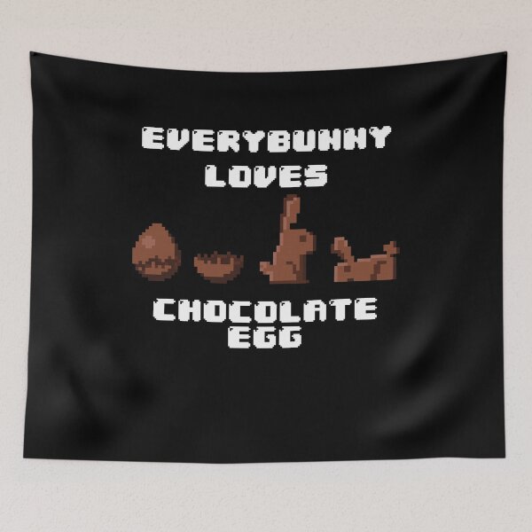 Item preview, Every Bunny Loves Chocolate Egg for Lovers, Easter designed and sold by PinkyTree.