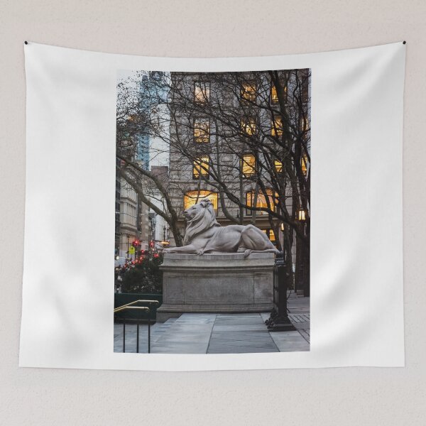 Item preview, Library Lion at Dusk designed and sold by AndyKazie.