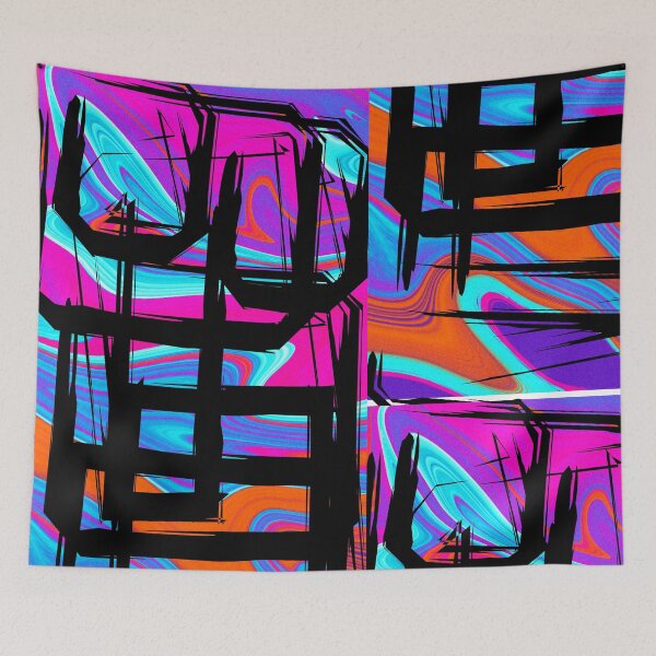Item preview, art colorful scribbles designed and sold by dhaniell.