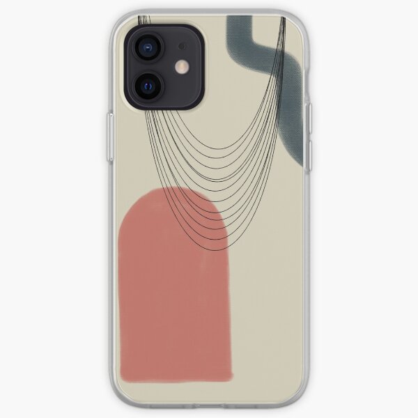Abstract soft boho pastels iPhone Soft Case