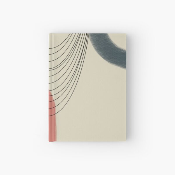 Abstract soft boho pastels Hardcover Journal
