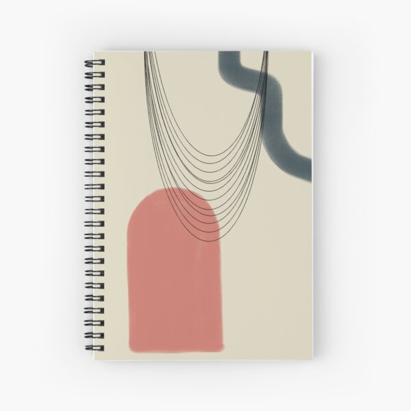 Abstract soft boho pastels Spiral Notebook