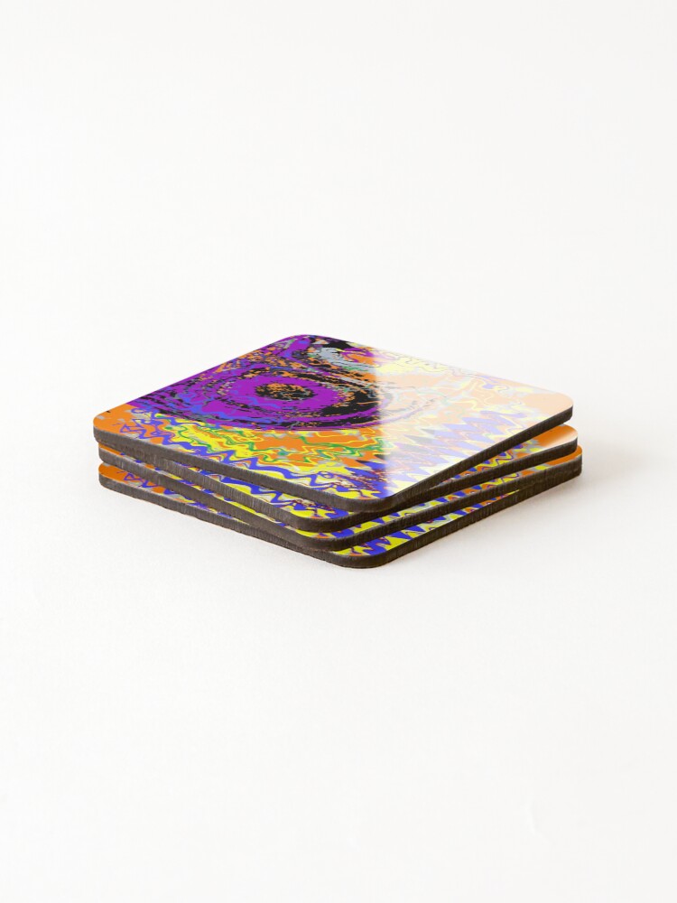 Thumbnail 4 of 5, Coasters (Set of 4), Rainbow Array 22 designed and sold by rainbowarray.