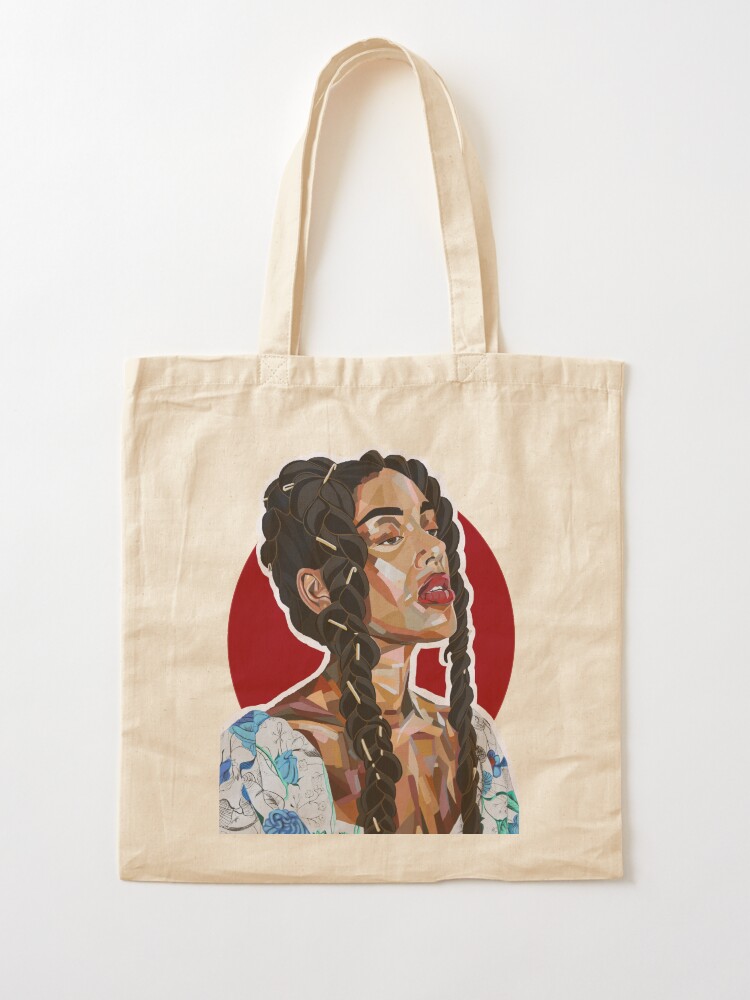 Thumbnail 2 of 5, Tote Bag, Long Hair Don't Care designed and sold by mikelahl.