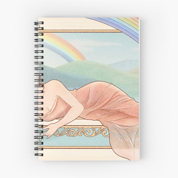 Item preview, sleeping women,flawer,rainbow designed and sold by megasity2020.