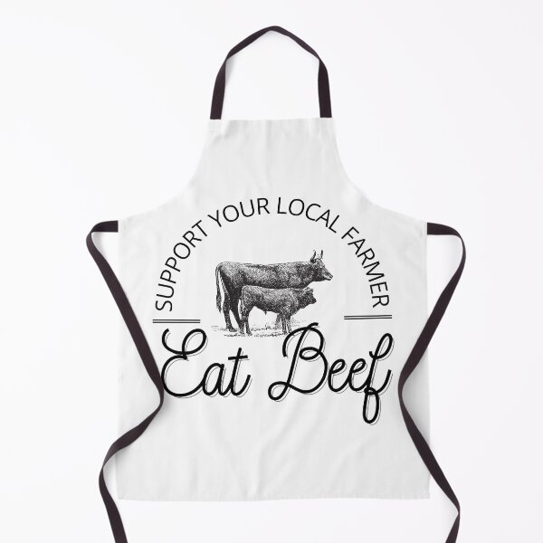 Aperçu de l'œuvre Soutenez votre agriculteur local Eat Beef! créée et vendue par MrsBsTees.