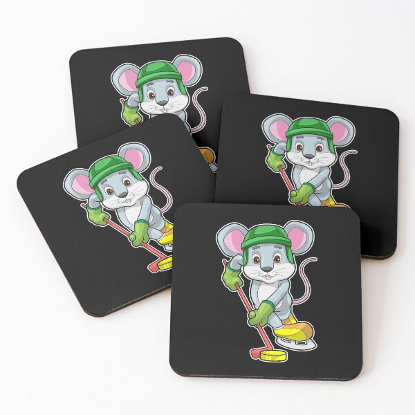 Item preview, Mouse at Ice hockey with Ice hockey stick designed and sold by Snabdesign84.