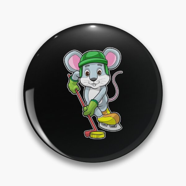 Item preview, Mouse at Ice hockey with Ice hockey stick designed and sold by Snabdesign84.