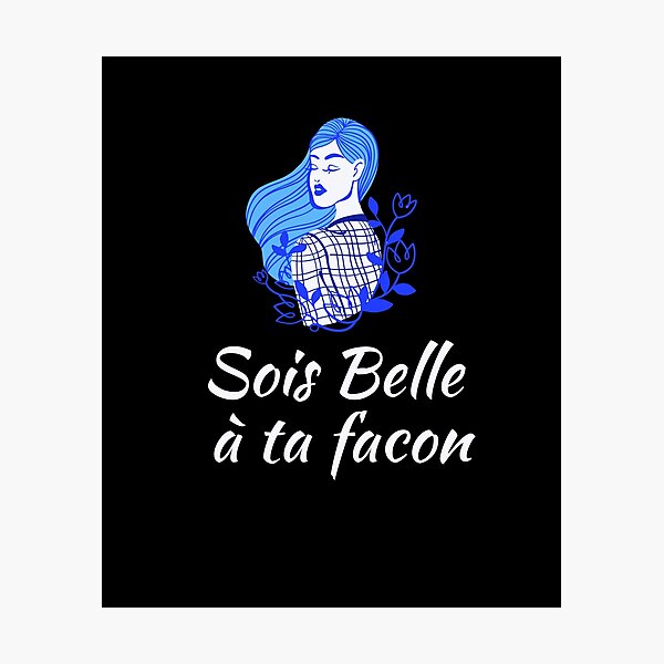 Item preview, Be beautiful in your own way - popular french quotes theme gifts  designed and sold by RebelliousRosee.