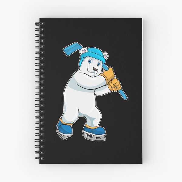 Item preview, Polar bear at Ice hockey with Ice hockey stick designed and sold by Snabdesign84.