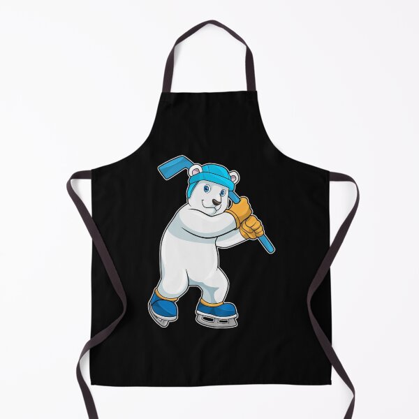 Item preview, Polar bear at Ice hockey with Ice hockey stick designed and sold by Snabdesign84.