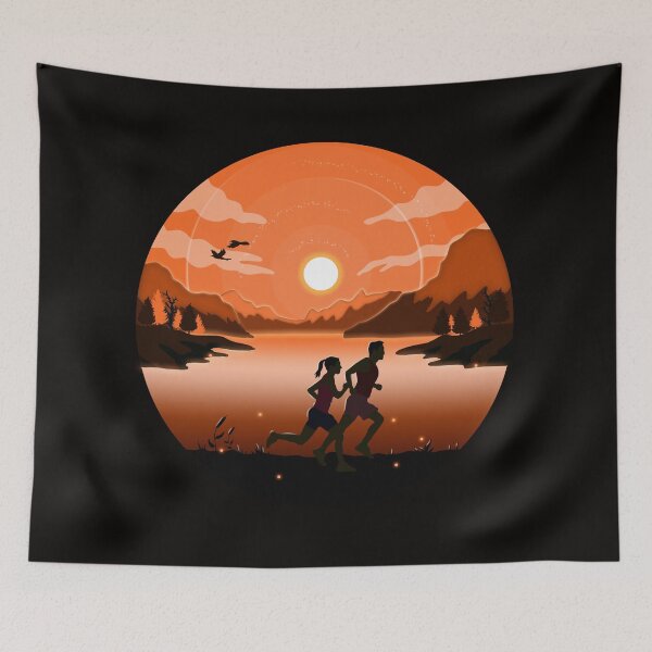 Item preview, Running in the Evening designed and sold by ethnicdrawing.