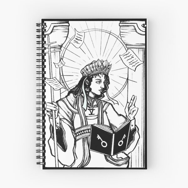 Item preview, the hierophant - tarot card inspired illustration poster print designed and sold by inabluemoon.