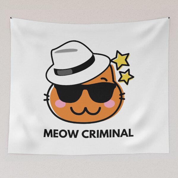 Item preview, Meow criminal designed and sold by Trantor-Tees.