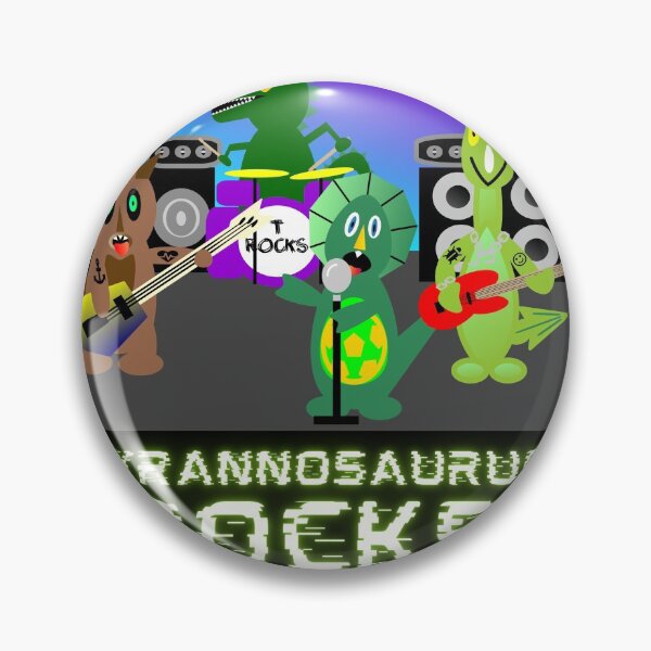 Aperçu de l'œuvre Tyrannosaurus rocks, T-ROCKS sur scène créée et vendue par DEADLY-PIXELS.