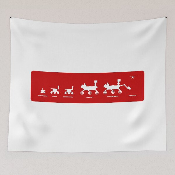 Item preview, Mars Rovers Family Portrait - RED designed and sold by JediDesign.