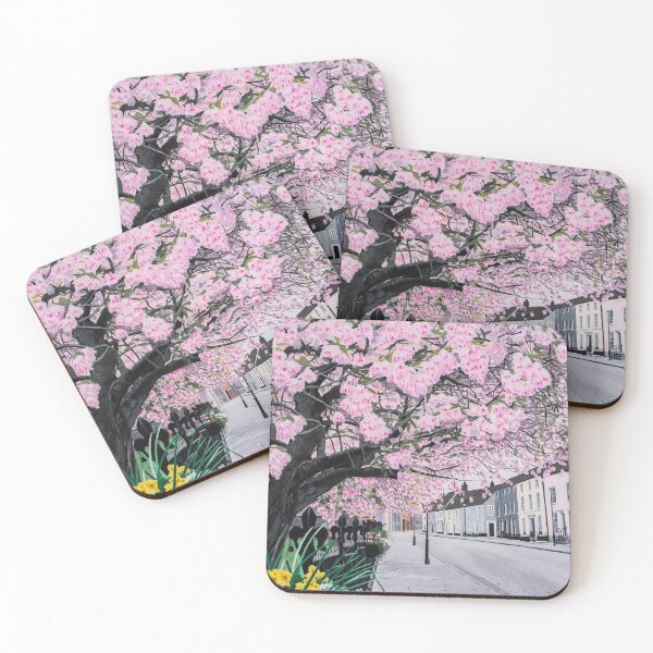 Item preview, Cherry Blossom on Crown Street Painting designed and sold by Tom Crittenden.