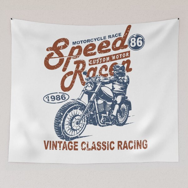 Item preview, Vintage Motorcycle Racer designed and sold by tmavaz.