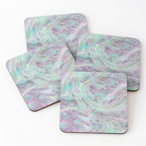 Item preview,  Marble 90's style designer structure swirl turquoise designed and sold by goedesign.