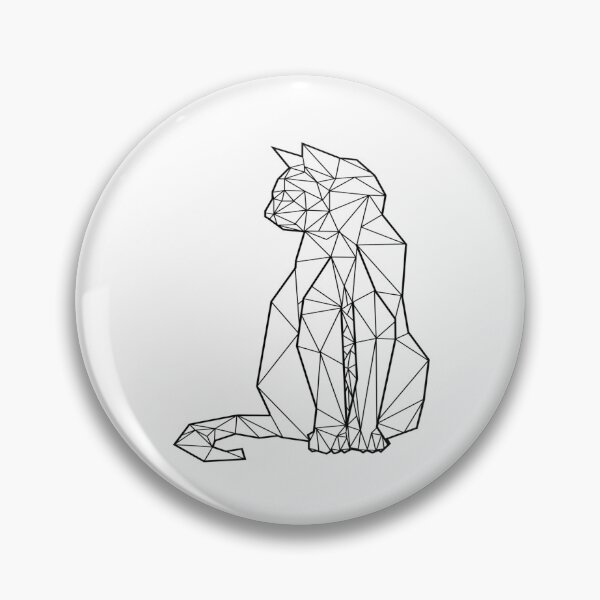 Item preview, cat with geometric lines designed and sold by NF90.