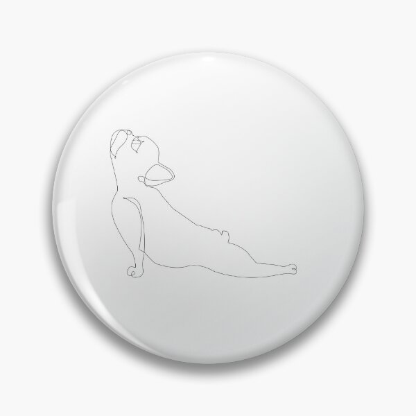 Item preview, One Line French Bulldog Upward Facing Dog designed and sold by Huebucket.