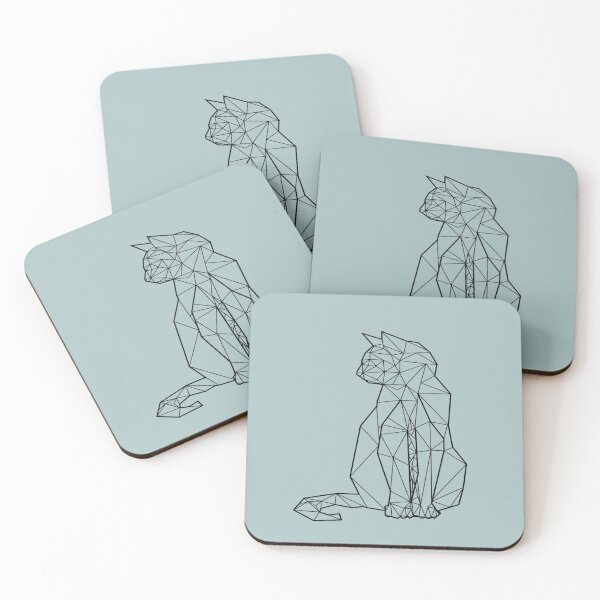 Item preview, cat with geometric lines designed and sold by NF90.