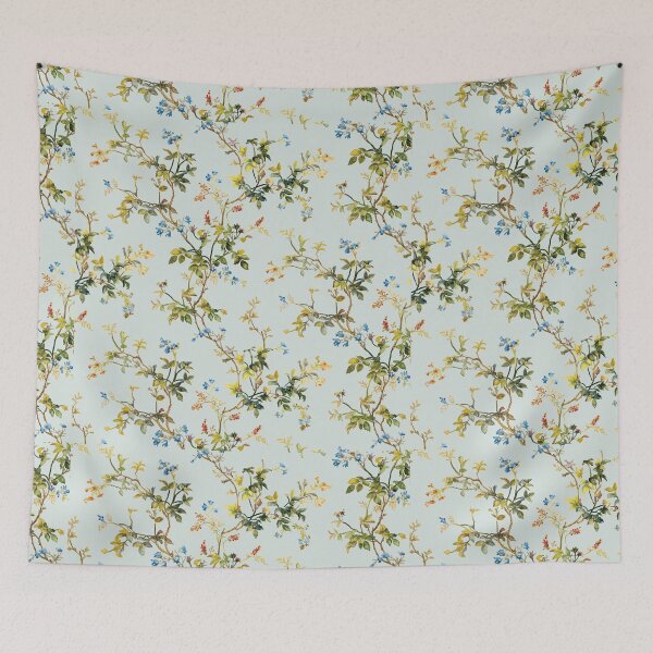 Item preview, Water Floral Leaves Pattern_Mint designed and sold by MirabellStories.