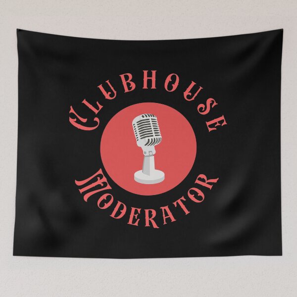 Item preview, Clubhouse Moderator Fun Social Mic Icon Audio Vintage designed and sold by ecdato.
