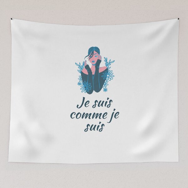 Item preview, I am what I am - popular french quotes theme gifts (in white)  designed and sold by RebelliousRosee.