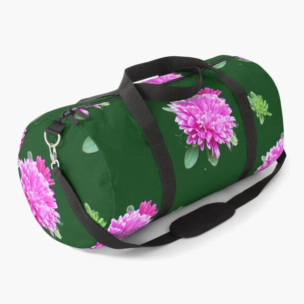 Item preview, One Pink Aster and Bud Green Background designed and sold by DianeBP.