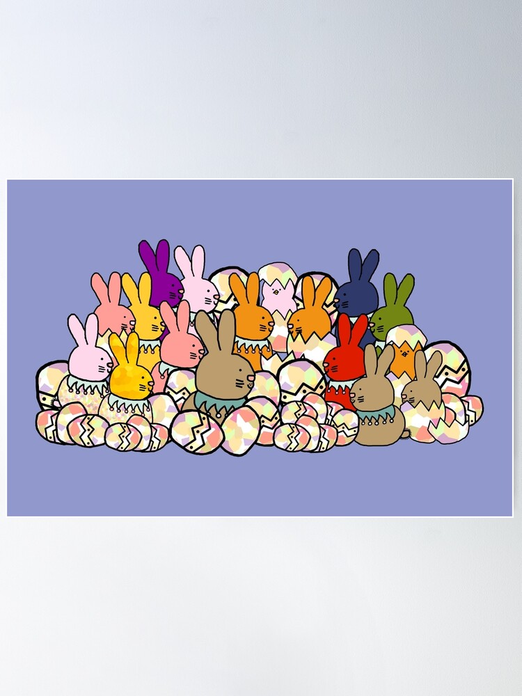 Happy Easter Bunny Ears Frog Poster for Sale by ellenhenry