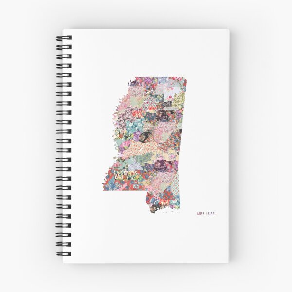 Item preview, Mississippi map designed and sold by FlowersMaps.