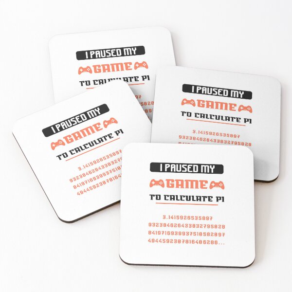Item preview, I Paused My Game To Calculate Pi - Funny Pi Day Gamer designed and sold by NSTeeDesign.