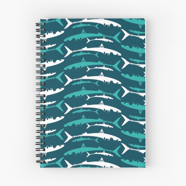 Item preview, Blue Sardine Pattern designed and sold by lanolga.