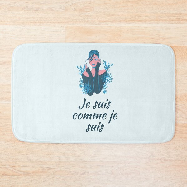 Item preview, I am what I am - popular french quotes theme gifts (in light blue)  designed and sold by RebelliousRosee.