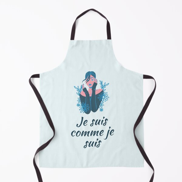 Item preview, I am what I am - popular french quotes theme gifts (in light blue) designed and sold by RebelliousRosee.