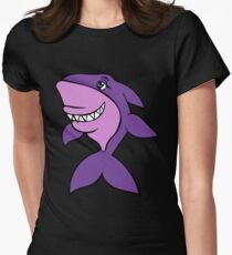 Purple Shark Women's Fitted T-Shirt