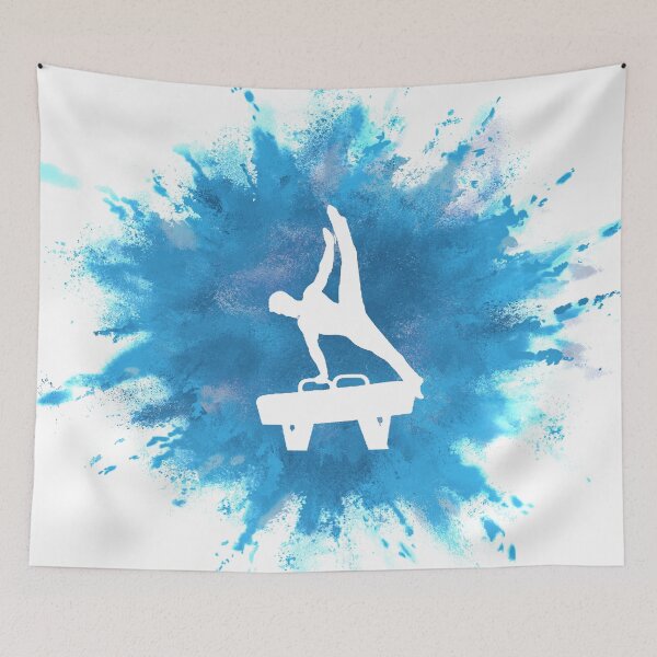 Item preview, Mens Gymnastics Explosion Blue designed and sold by Flexiblepeople.