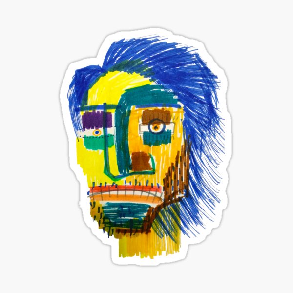 Marker Face Sticker