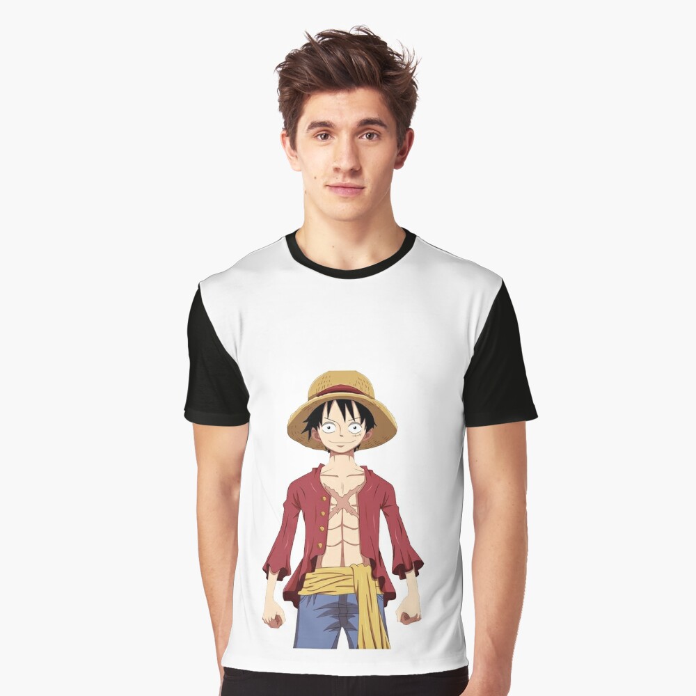 Luffy One Piece Manga Design Essential T Shirt T Shirt For Sale By Animeonline Redbubble Luffy T Shirts Strawhat T Shirts Anime T Shirts