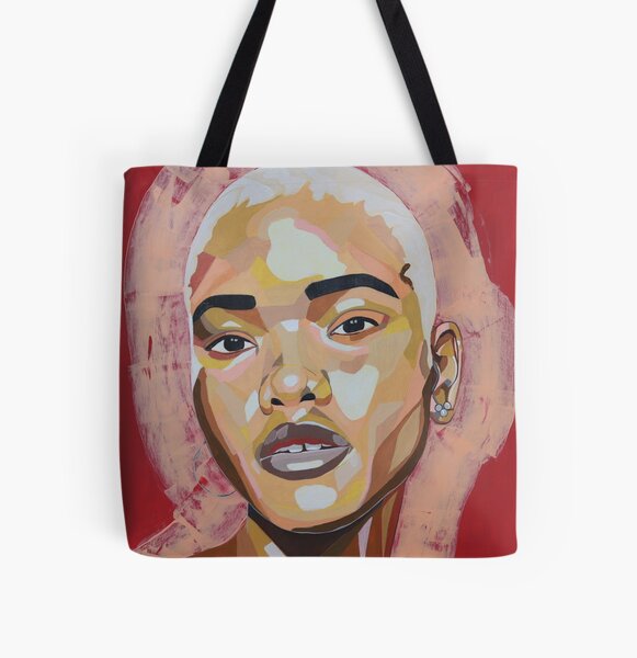 Peach All Over Print Tote Bag
