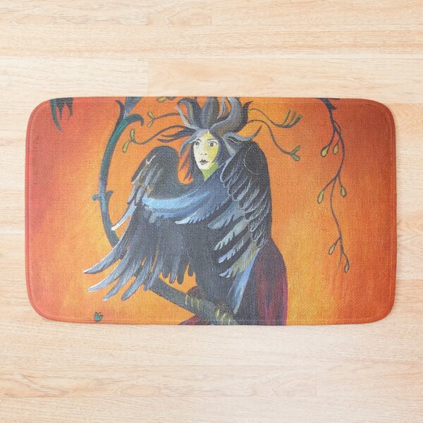 Item preview, Gamayun Half Woman Half Raven Prophetic Creature designed and sold by taiche.