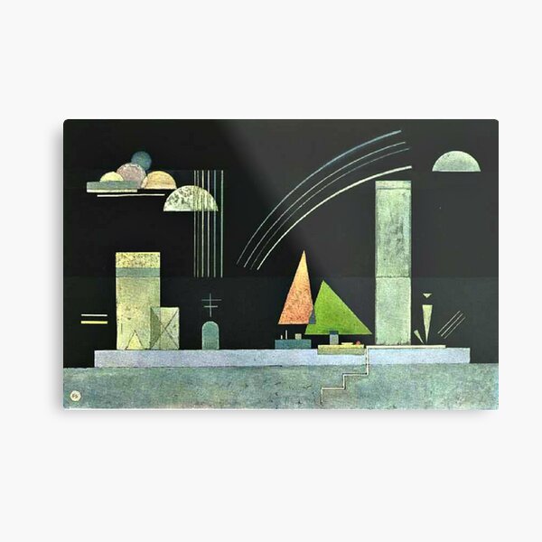 Kandinsky - At Rest, popular abstract artwork Metal Print