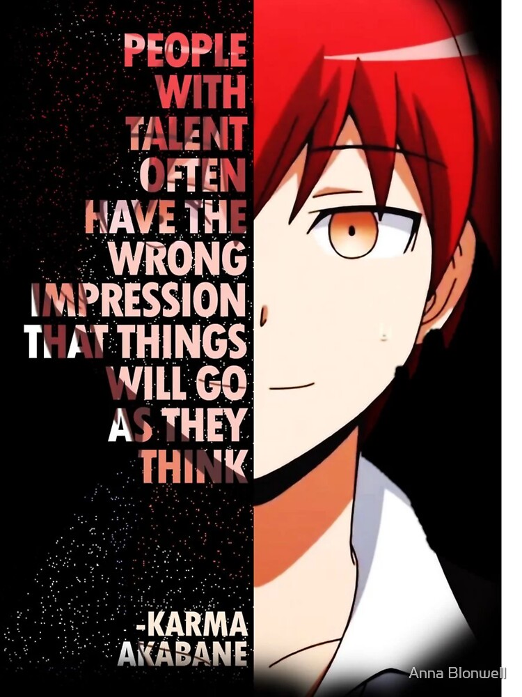 Body Bebe Assassination Classroom Karma Akabane Citation Par Shindouart Redbubble