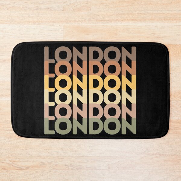 Item preview, London Retro Typography Vintage Colors designed and sold by Hoiho Adventure Shirts.