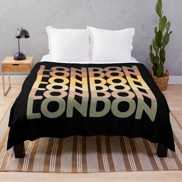 Item preview, London Retro Typography Vintage Colors designed and sold by Hoiho Adventure Shirts.